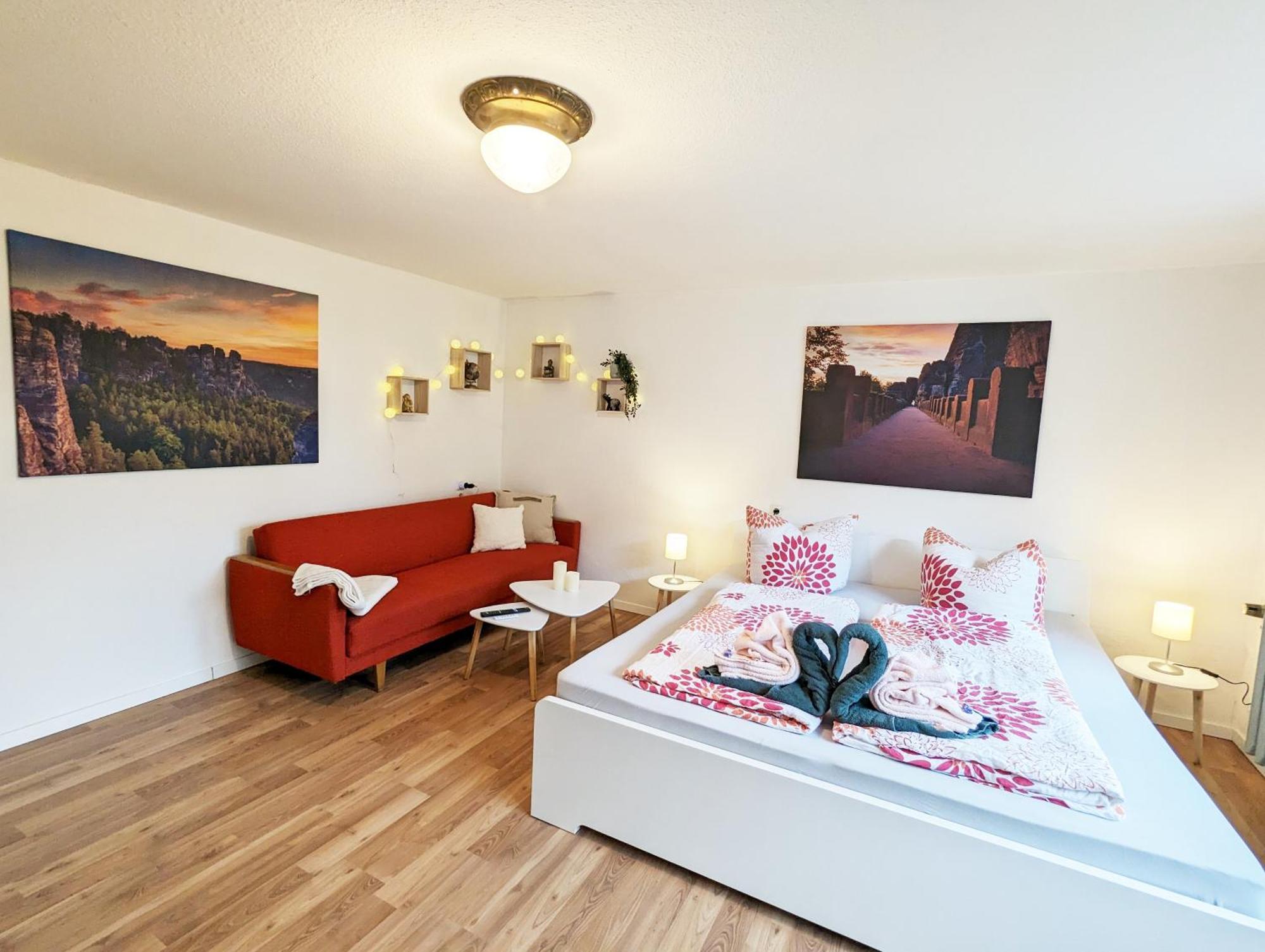 L1 - Urlaubsmagie - Wohnung Fuer 3P Am Wanderweg Sebnitz Eksteriør bilde